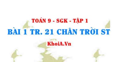 Bài 1 trang 21 Toán 9 Chân trời sáng tạo Tập 1